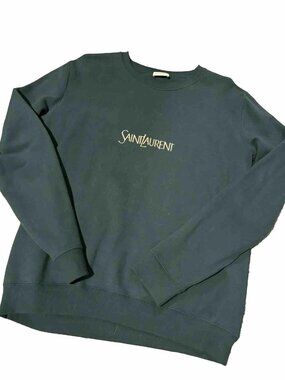 Green Saint Laurent YSL Sweatshirt Size Large - NWT